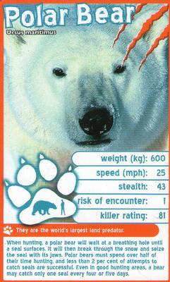 2012 Top Trumps Deadliest Predators #NNO Polar Bear Front