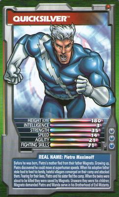 2003 Top Trumps Marvel Comic Heroes 2 #NNO Quicksilver Front