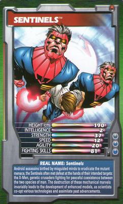 2003 Top Trumps Marvel Comic Heroes 2 #NNO Sentinels Front