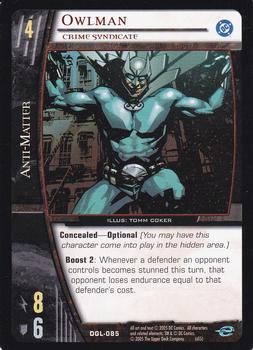 2005 Upper Deck Entertainment DC VS System Green Lantern Corps #DGL-085 Owlman: Crime Syndicate Front