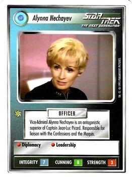 1995 Decipher Star Trek Premiere Unlimited Edition Beta #NNO Alynna Nechayev Front