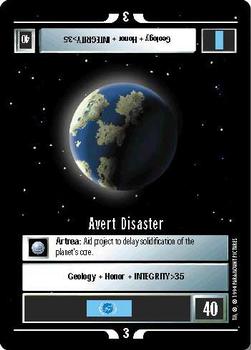1995 Decipher Star Trek Premiere Unlimited Edition Beta #NNO Avert Disaster Front