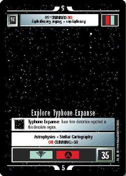 1995 Decipher Star Trek Premiere Unlimited Edition Beta #NNO Explore Typhone Expanse Front