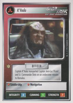 1995 Decipher Star Trek Premiere Unlimited Edition Beta #NNO K'Vada Front