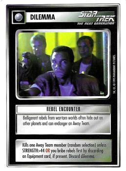 1995 Decipher Star Trek Premiere Unlimited Edition Beta #NNO Rebel Encounter Front