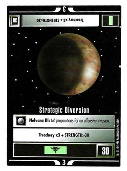 1995 Decipher Star Trek Premiere Unlimited Edition Beta #NNO Strategic Diversion Front