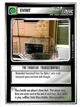 1995 Decipher Star Trek Premiere Unlimited Edition Beta #NNO The Traveler: Transcendence Front