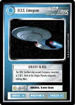 1995 Decipher Star Trek Premiere Unlimited Edition Beta #NNO U.S.S. Enterprise Front