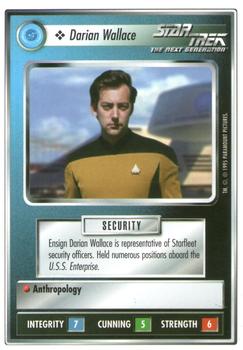1995 Decipher Star Trek Premiere Unlimited Edition Beta #NNO Darian Wallace Front