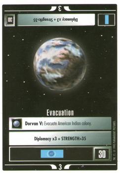 1995 Decipher Star Trek Premiere Unlimited Edition Beta #NNO Evacuation Front