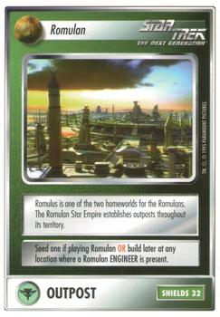 1995 Decipher Star Trek Premiere Unlimited Edition Beta #NNO Romulan Outpost Front
