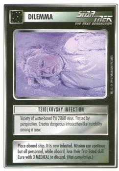 1995 Decipher Star Trek Premiere Unlimited Edition Beta #NNO Tsiolkovsky Infection Front