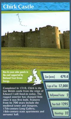 2010 Top Trumps National Trust Best of Britain 30 Days Out #NNO Chirk Castle Front