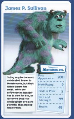 2008 Top Trumps Specials Disney Pixar The Collection #NNO James P. Sullivan Front