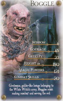 2005 Top Trumps Specials The Chronicles Of Narnia: The Lion, the Witch and the Wardrobe #NNO Boggle Front