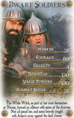 2005 Top Trumps Specials The Chronicles Of Narnia: The Lion, the Witch and the Wardrobe #NNO Dwarf Soldiers Front