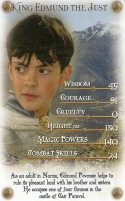 2005 Top Trumps Specials The Chronicles Of Narnia: The Lion, the Witch and the Wardrobe #NNO King Edmund The Just Front