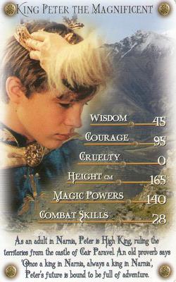 2005 Top Trumps Specials The Chronicles Of Narnia: The Lion, the Witch and the Wardrobe #NNO King Peter The Magnificent Front