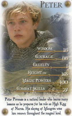 2005 Top Trumps Specials The Chronicles Of Narnia: The Lion, the Witch and the Wardrobe #NNO Peter Front