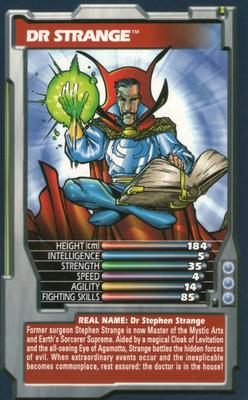 2003 Top Trumps Marvel Comic Heroes #NNO Dr Strange Front
