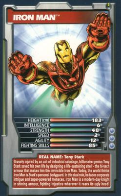 2003 Top Trumps Marvel Comic Heroes #NNO Iron Man Front