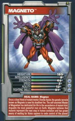 2003 Top Trumps Marvel Comic Heroes #NNO Magneto Front