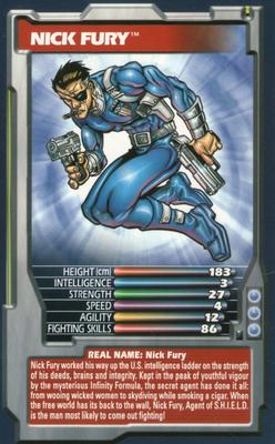 2003 Top Trumps Marvel Comic Heroes #NNO Nick Fury Front