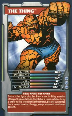 2003 Top Trumps Marvel Comic Heroes #NNO The Thing Front