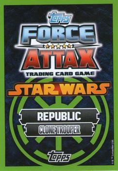 2014 Topps Star Wars Force Attax Series 5 #32 Clone Captain Rex Back