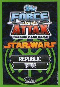 2014 Topps Star Wars Force Attax Series 5 #40 Yoda's Jedi Starfighter Back