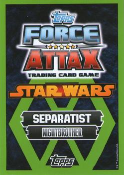 2014 Topps Star Wars Force Attax Series 5 #61 Savage Opress Back