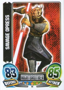 2014 Topps Star Wars Force Attax Series 5 #61 Savage Opress Front