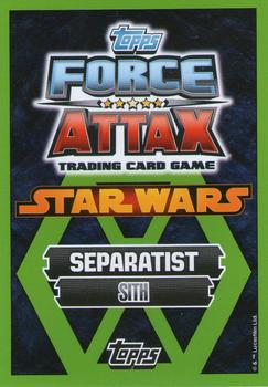 2014 Topps Star Wars Force Attax Series 5 #151 General Grievous Back