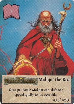 1994 TSR Spellfire Master the Magic #43 Maligor the Red Front