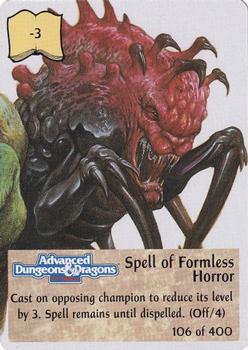 1994 TSR Spellfire Master the Magic #106 Spell of Formless Horror Front