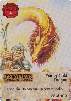 1994 TSR Spellfire Master the Magic #188 Young Gold Dragon Front