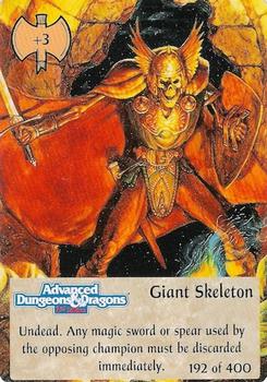 1994 TSR Spellfire Master the Magic #192 Giant Skeleton Front
