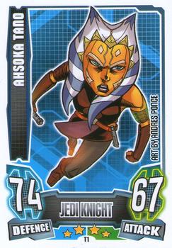 2013 Topps Force Attax Star Wars Movie Edition Series 4 - Limited Edition Cards #T1 Ahsoka Tano Front