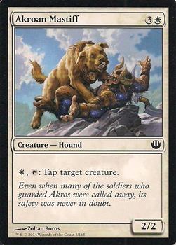 2014 Magic the Gathering Journey Into Nyx #3 Akroan Mastiff Front