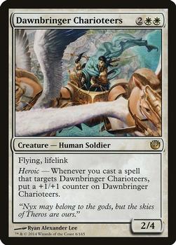 2014 Magic the Gathering Journey Into Nyx #6 Dawnbringer Charioteers Front