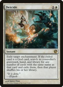 2014 Magic the Gathering Journey Into Nyx #7 Deicide Front