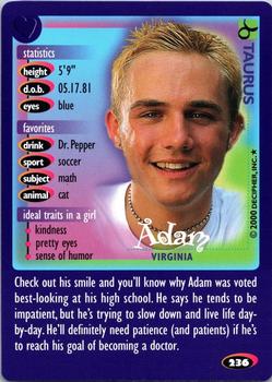 2000 Decipher Boy Crazy #236 Adam          Virginia Front