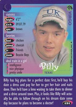 2000 Decipher Boy Crazy #131 Billy         Texas Front