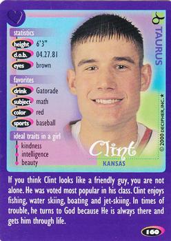 2000 Decipher Boy Crazy #160 Clint         Kansas Front