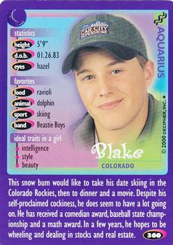 2000 Decipher Boy Crazy #360 Blake         Colorado Front