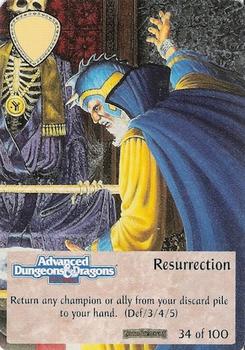 1994 TSR Spellfire Master the Magic - Forgotten Realms #34 Ressurection Front