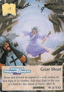 1994 TSR Spellfire Master the Magic - Forgotten Realms #41 Great Shout Front