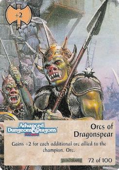 1994 TSR Spellfire Master the Magic - Forgotten Realms #72 Orcs of Dragonspear Front