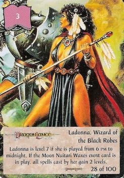 1994 TSR Spellfire Master the Magic - Dragonlance #28 Ladonna, Wizard of the Black Robes Front