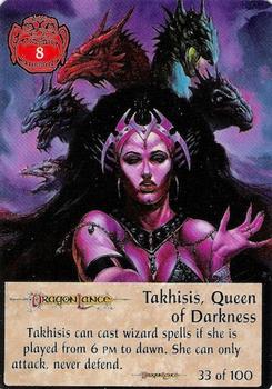 1994 TSR Spellfire Master the Magic - Dragonlance #33 Takhisis, Queen of Darkness Front